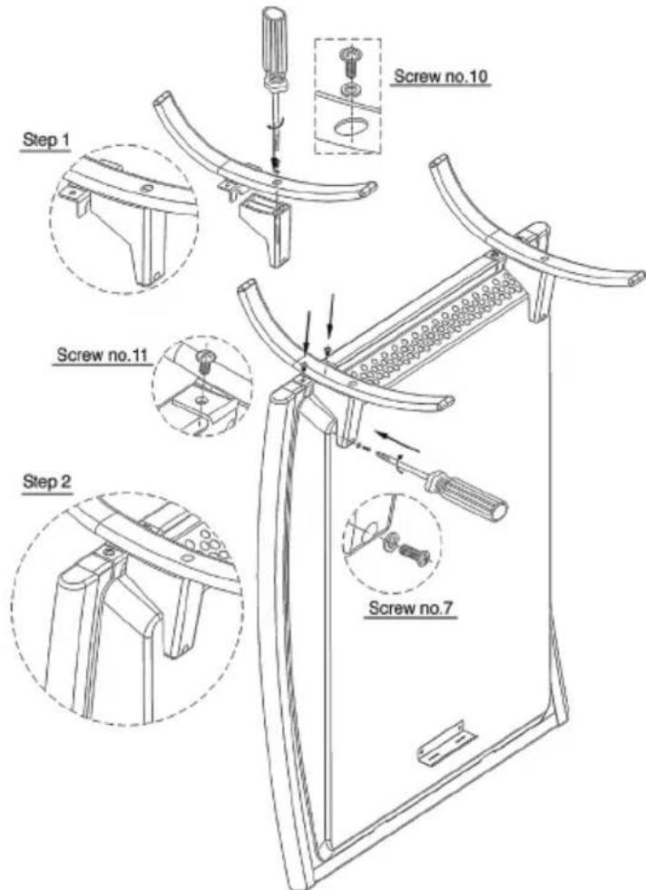 DOMO DO7317M - Installation des pieds - 1