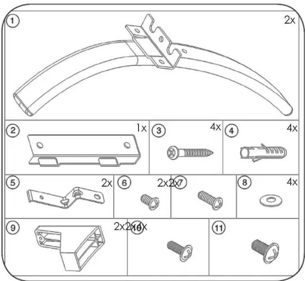 DOMO DO7317M - Installation kit - 1