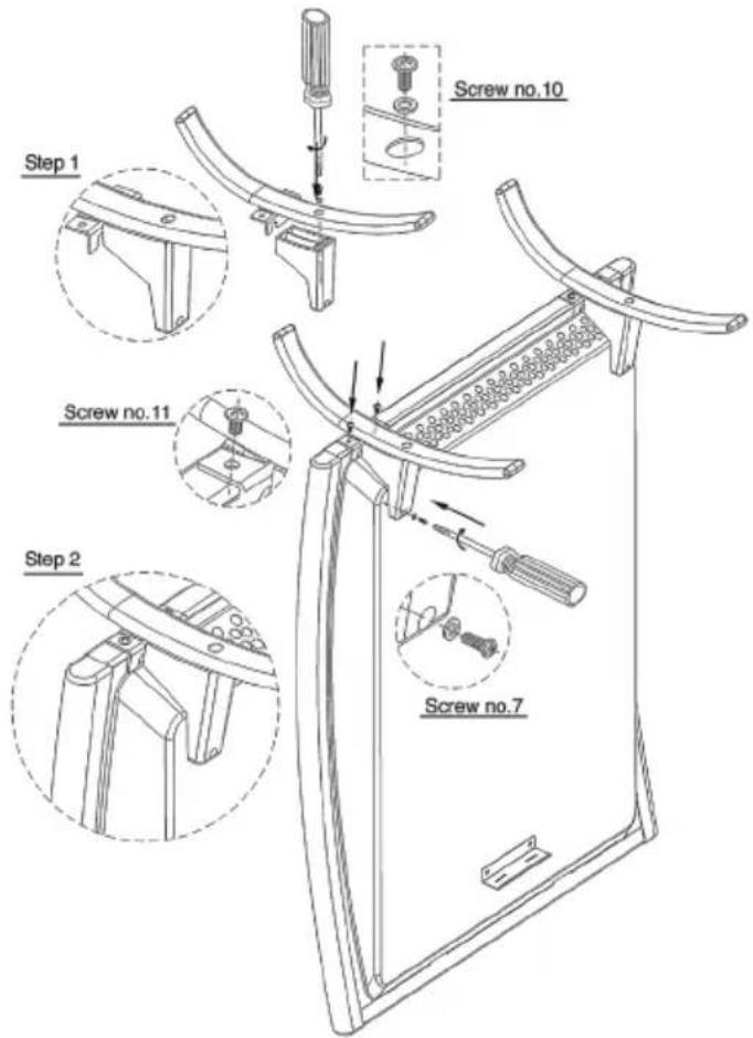 DOMO DO7317M - Installation of the feet - 1