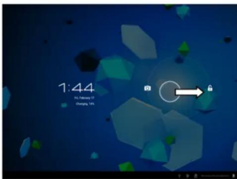 Axxion ATAB714 - Switch the tablet on / off - 1