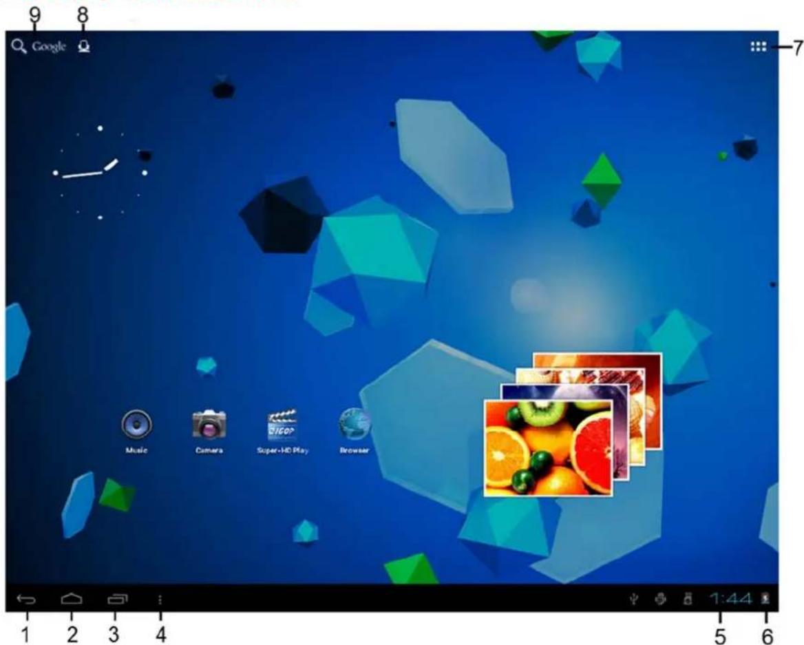 Axxion ATAB714 - Exploring the home screen - 1