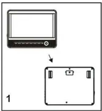 Axxion ADVP1303 - Installation du lecteur DVD portable dans un véhicule avertissement - 1