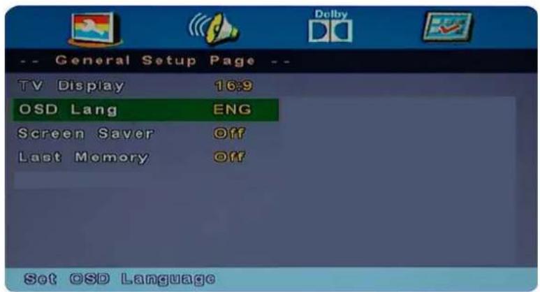 Axxion ADVL2458 - Langage de l'OSD - 1