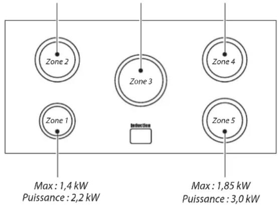 FALCON 900 Deluxe Induction - Table de cuisson - 2