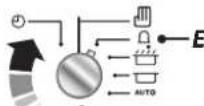 FALCON Professional Plus 90 Induction - Boutons horloge - 2