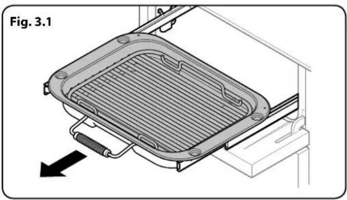 FALCON Professional Deluxe 90 Induction - Utilisation de la grille coulissant - 1
