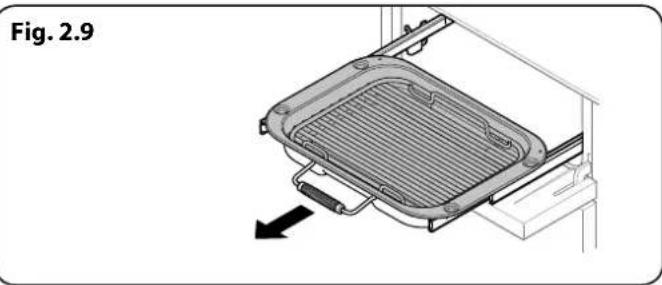 FALCON Professional Deluxe 90 Induction - Gril Coulissant Glide-outTM (Fig. 2.9) - 1