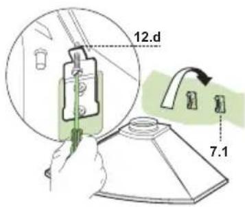 FALCON LEIHDC90BBEU - Mounting the hood body - 1