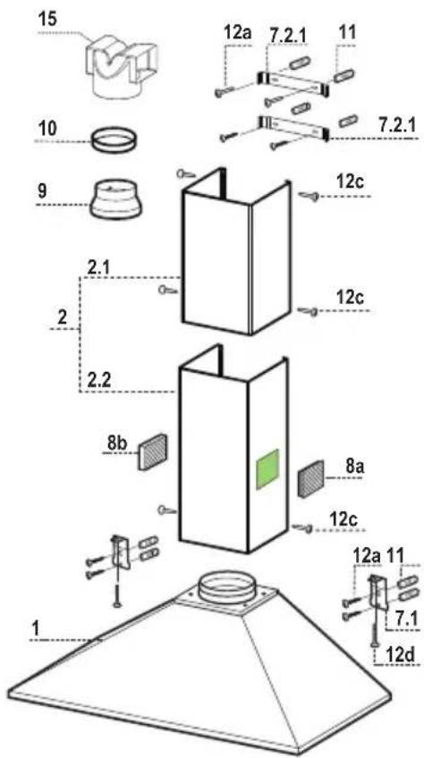 FALCON LEIHDC120SCEU - Componentes - 1