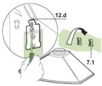 FALCON LEIHDC120SCEU - Mounting the hood body - 1
