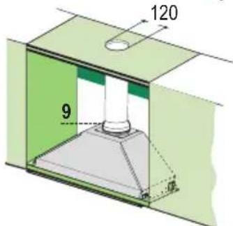FALCON Integratedhood - LUCHTUITLAAT FILTERVERSIE - 2