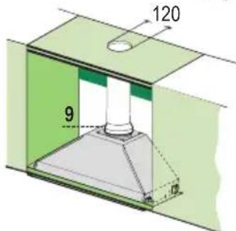 FALCON Integratedhood - SORTIE AIR VERSION FILTRANTE - 2