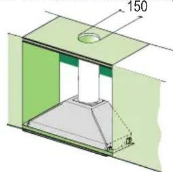 FALCON Integratedhood - LUCHTUITLAAT FILTERVERSIE - 1
