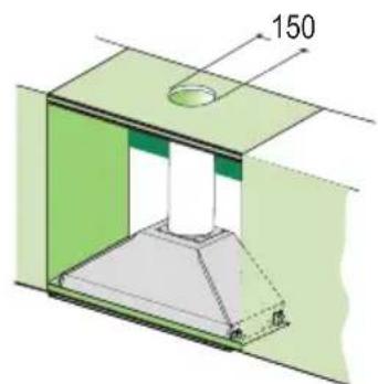 FALCON Integratedhood - USCITA ARIA VERSIONE FILTRANTE - 1