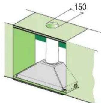 FALCON Integratedhood - SORTIE AIR VERSION FILTRANTE - 1