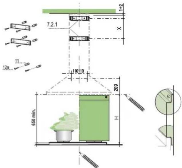 FALCON FALHDC90BB - Foratura Parete e Fissaggio Staffe - 1