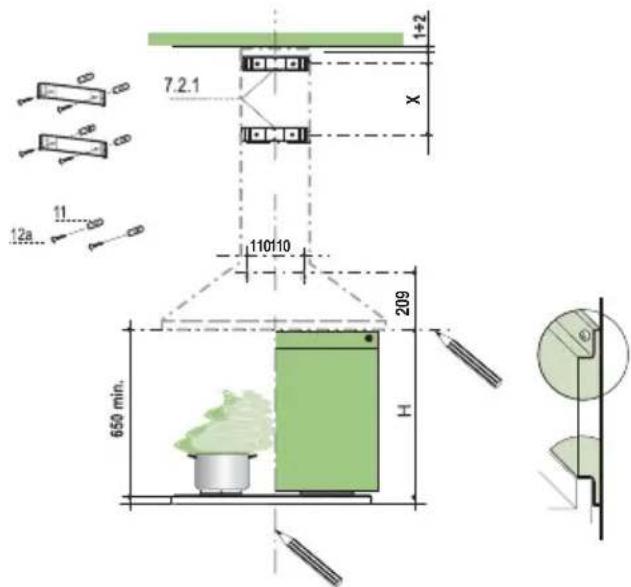 FALCON FALHDC90BB - Wall drilling and bracket fixing - 1
