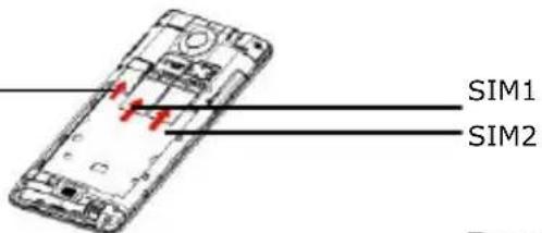 PRESTIGIO MultiPhone 4505 Duo - Installer les cartes SIM et la Carte Micro SD - 1