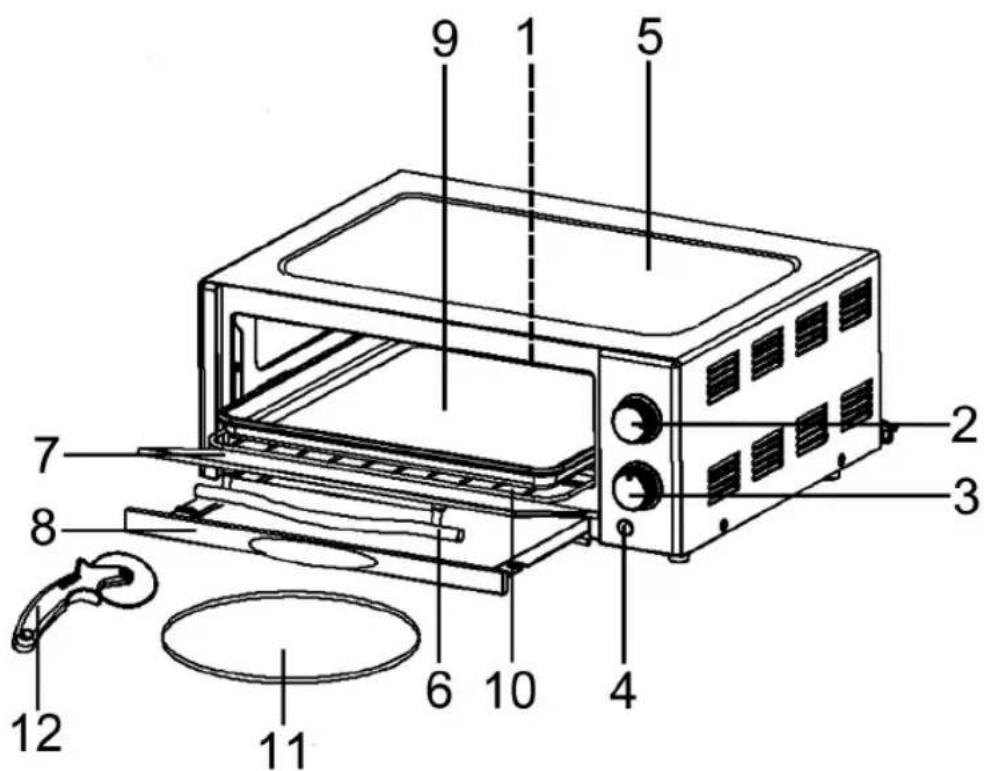 CLATRONIC PO 3146 - Übersicht der Bedienelemente - 1