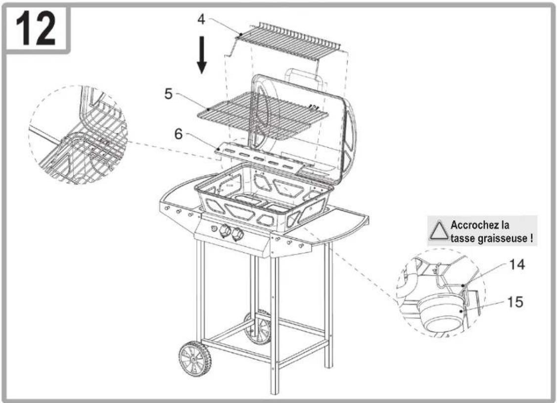 CLATRONIC GG 3590 - Monter le gril - 14