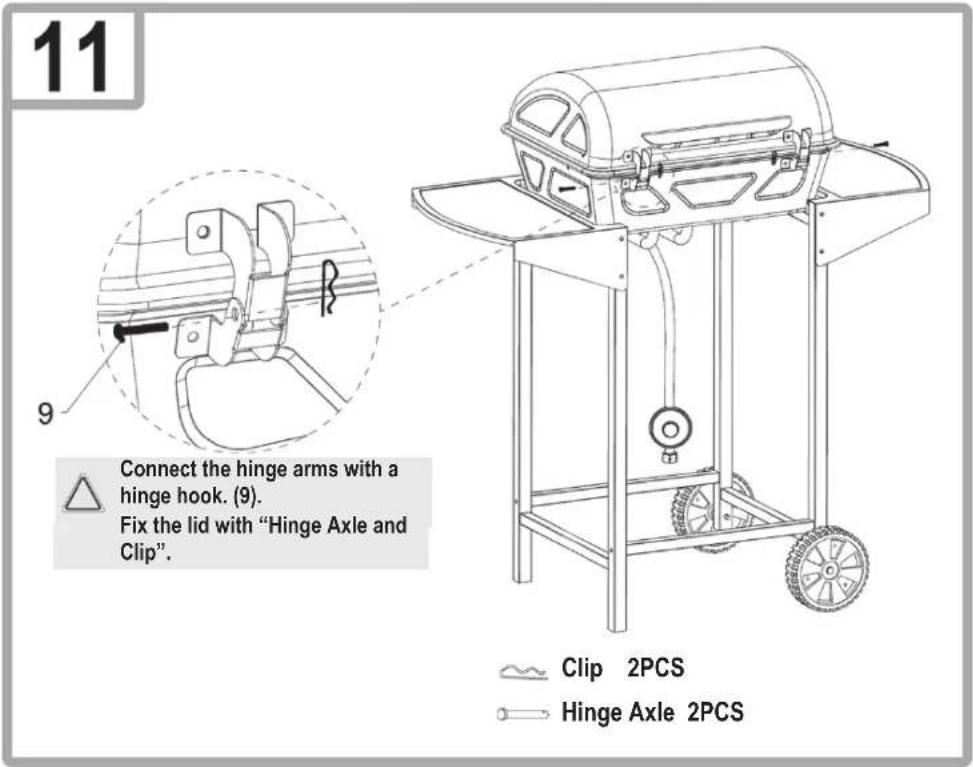 CLATRONIC GG 3590 - Assembling the Grill - 10