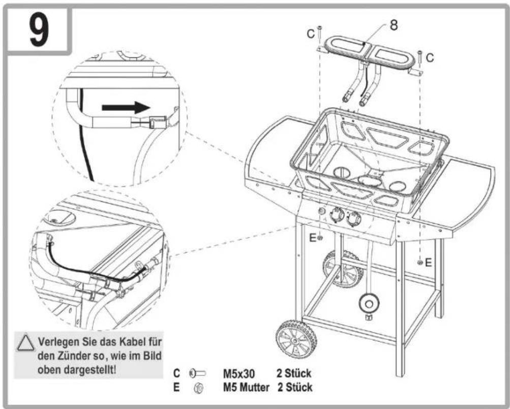 CLATRONIC GG 3590 - Für den Aufbau benötigen Sie: - 10