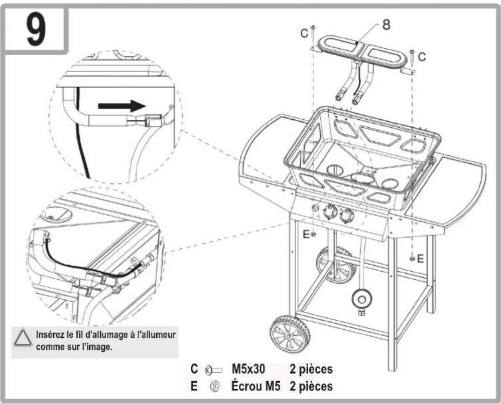 CLATRONIC GG 3590 - Monter le gril - 11