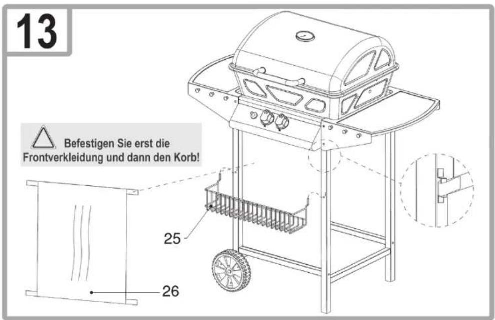 CLATRONIC GG 3590 - Für den Aufbau benötigen Sie: - 14