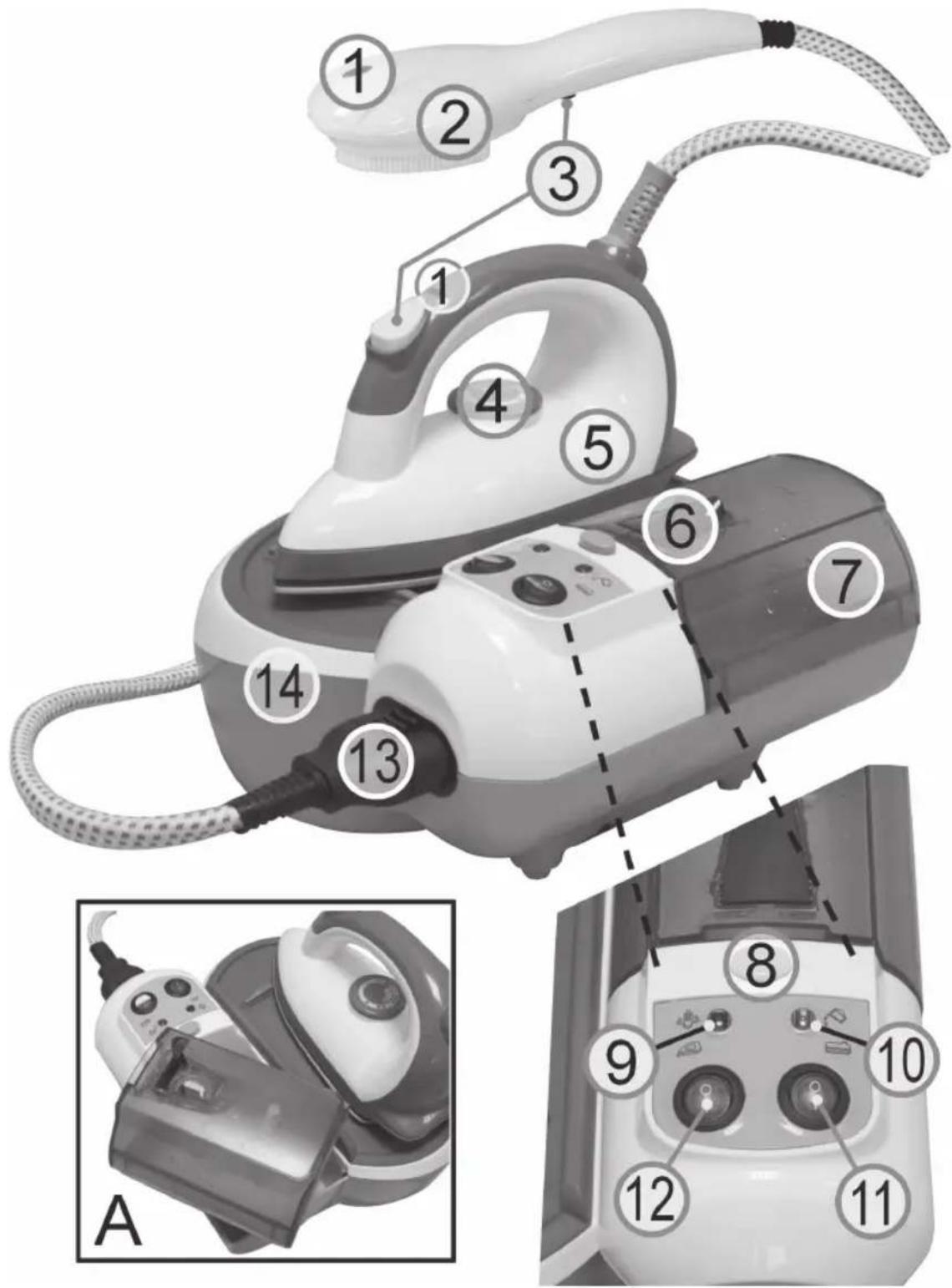 CLATRONIC DBS 3187 - Übersicht der Bedienelemente - 1