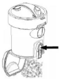 CLATRONIC BS 1294 - Vaciado del compartimento del polvo - 2