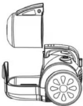 CLATRONIC BS 1259 - A portartály és szúró leszerelése - 1
