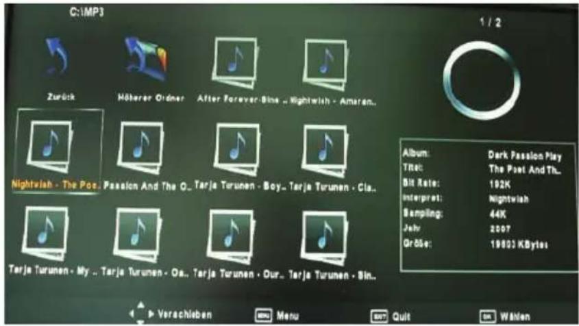 XORO HTC 2233HD - Musik abspielen - 1