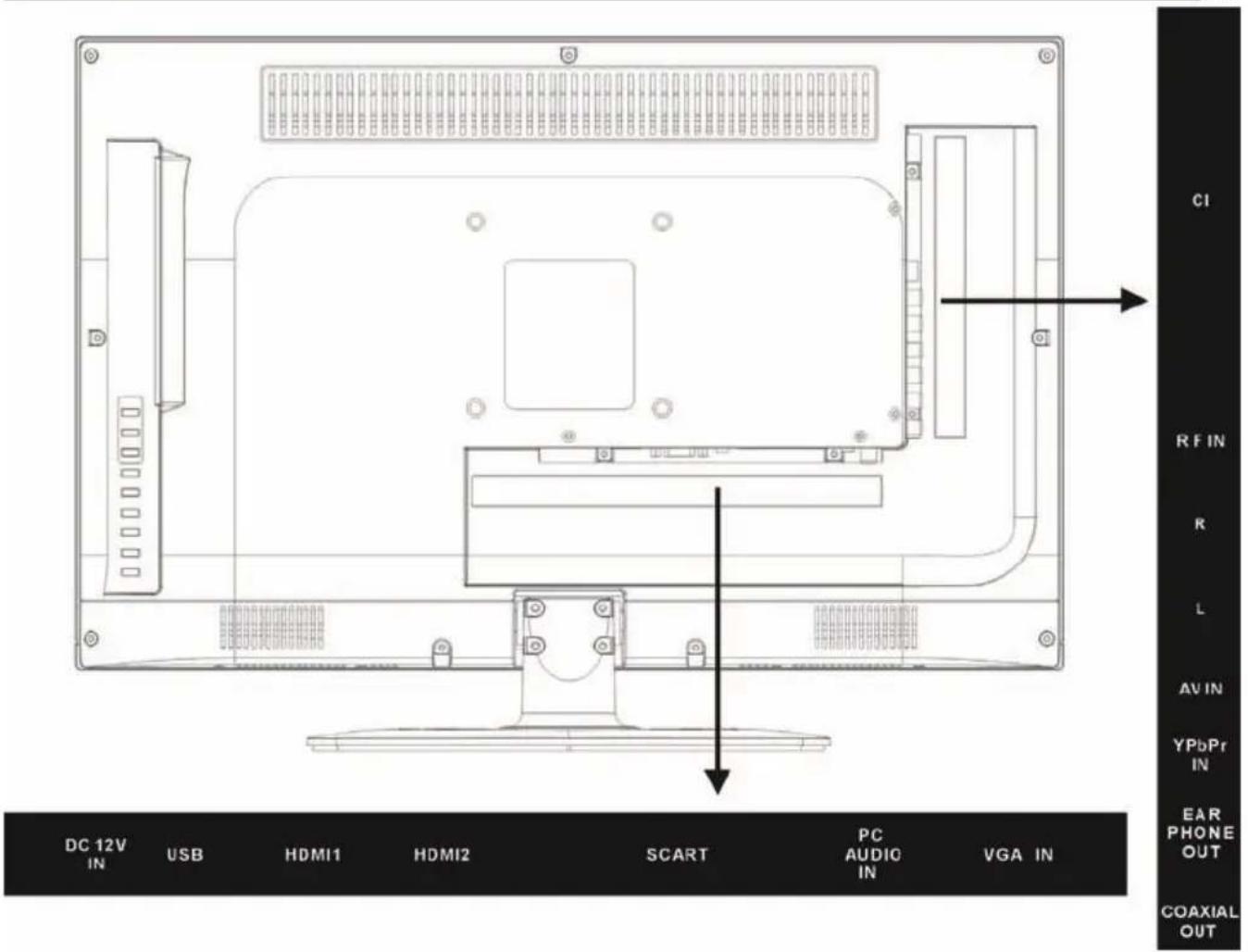 XORO HTC 2233HD - Panneau arrête - 1
