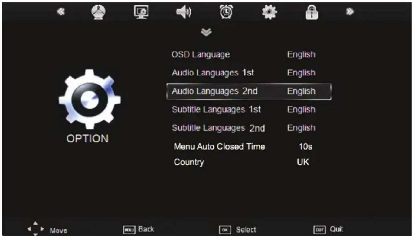 XORO HTC 2233HD - Praferenzen - 1