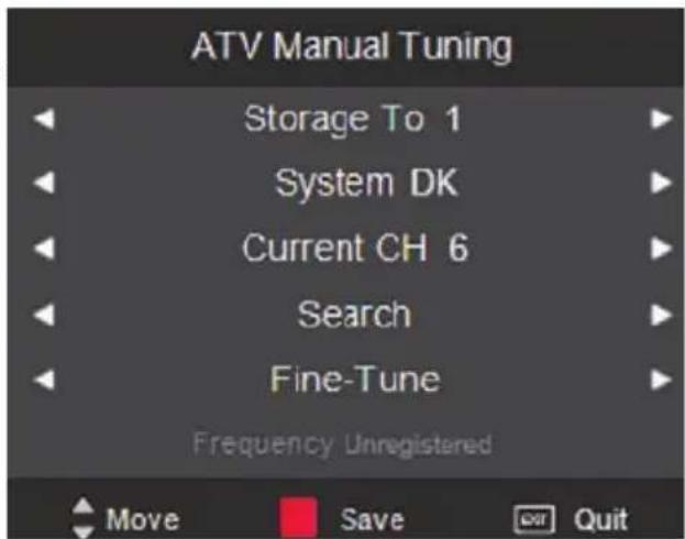 XORO HTC 2233HD - ATV Manual Search (ATV Manual Tuning) - 1