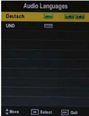 XORO HTC 2233HD - Language or another Audio - 2