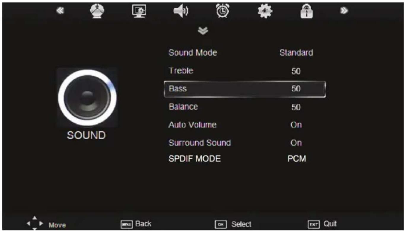 XORO HTC 2233HD - Sound setting - 1