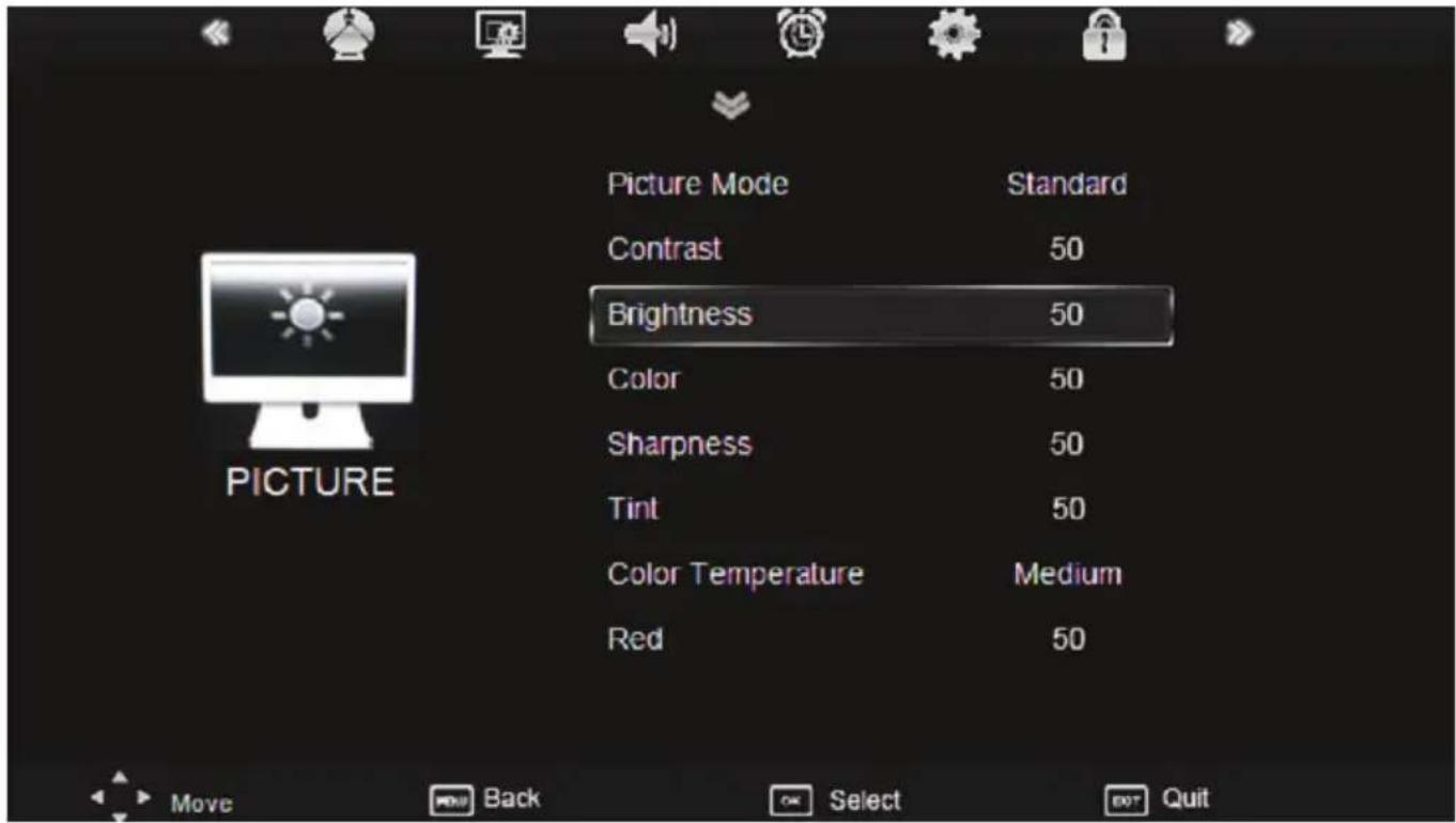 XORO HTC 2232D - Picture setting - 1