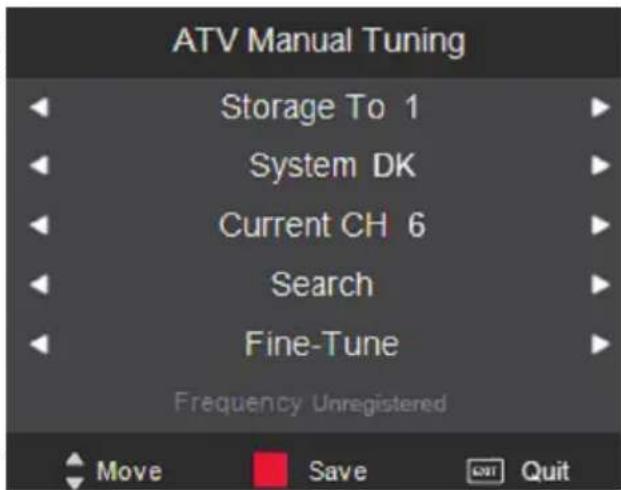 XORO HTC 2232D - Recherche manuelle ATV - 1
