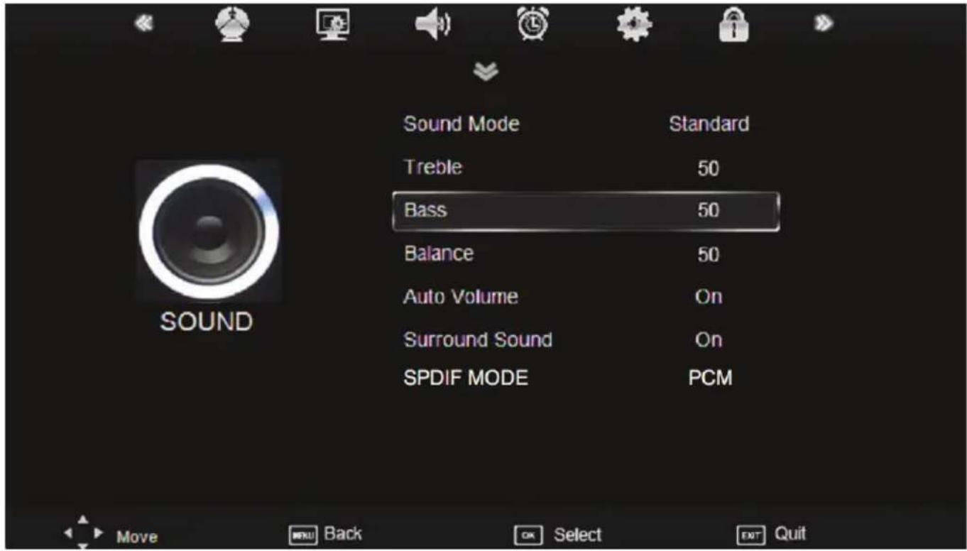 XORO HTC 2232D - Sound setting - 1