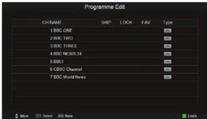 XORO HTC 2232D - Bloquer des chaînes (block program) - 1
