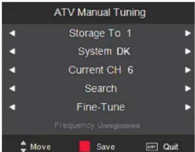 XORO HTC 2232D - ATV Manuelle Suche - 1