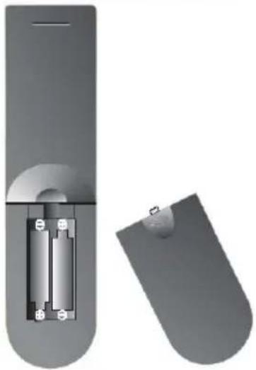 XORO HTC 2232D - Insert battery into the remote control - 1