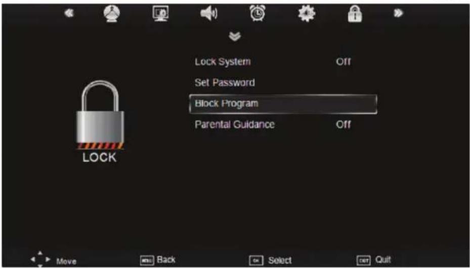 XORO HTC 2232D - Lock setting - 1