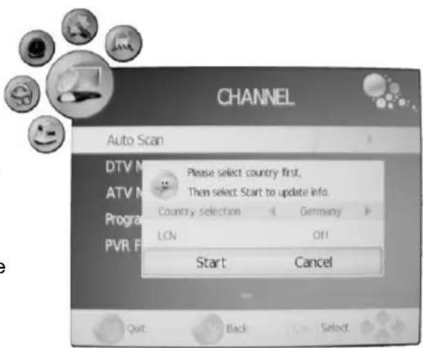 XORO HTC 2228D - Auto search (Auto Scan) - 1