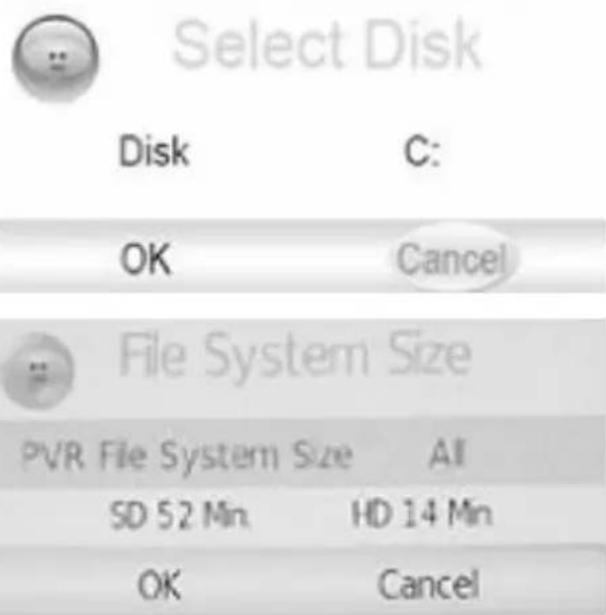 XORO HTC 2228D - Vérifier le système de fichier PVR - 1