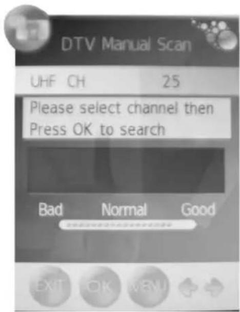 XORO HTC 2228D - Recherche manuelle DTV - 1
