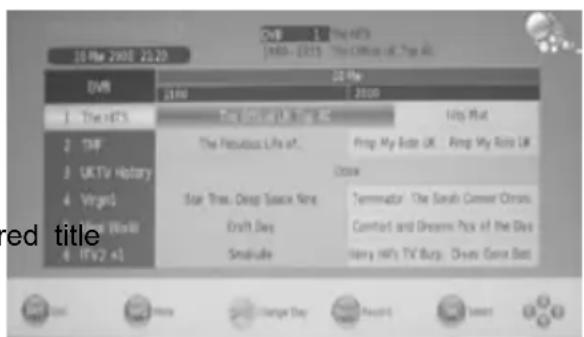 XORO HTC 2228D - Schedule Recording by EPG - 2