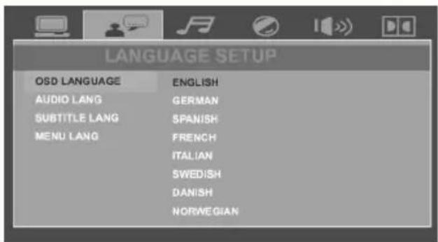 XORO HTC 2228D - Configuration langue - 1