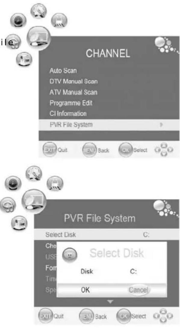 XORO HTC 2228D - Check PVR File System - 1
